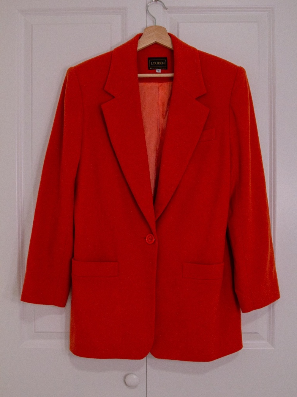 Louben - Vintage Wool Blazer in Orange